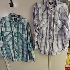 2 Rock &Republic Button ups XXL